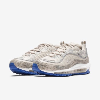 Nike Air Max 98 Premium Camo - Női Utcai Cipő - Világos Barna/Fehér/Világos Barna